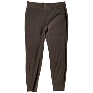 Eileen Fisher hight‎ waist stretch crepe ankle Pants Large pull up slim leg